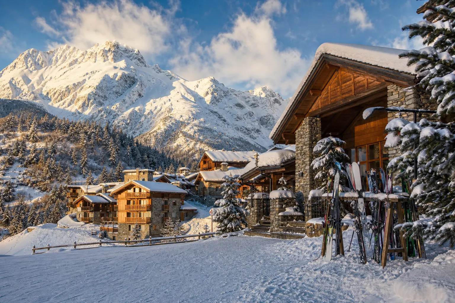 Station et village d’Aussois en Haute Maurienne