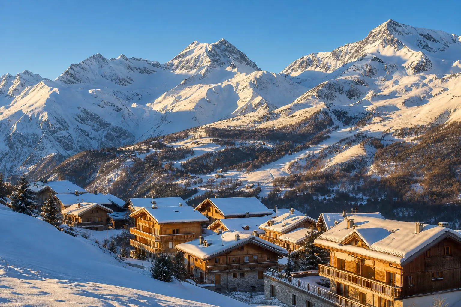 Village et station de Val Cenis en Haute Maurienne
